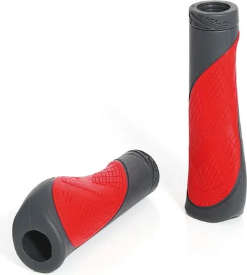Produktbild von XLC GR-S17 Griffe 'Comfort Bo2', 135 mm, Ø 22 mm, rot/grau (1 Paar)