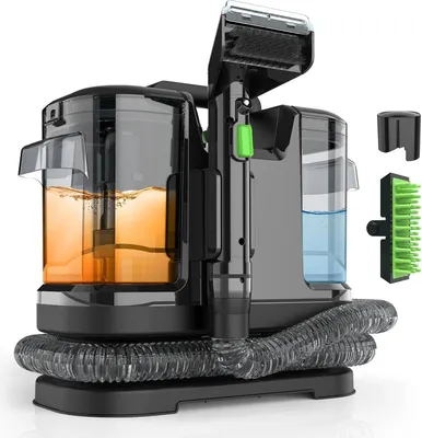Obrázek produktu pro Čistič koberců a pohovek – ruční vysavač na mokré i suché vysávání – sací výkon 450 W, 12 kPa – napájení ze sítě 220 V – pro pohovky, koberce a interiéry automobilů
