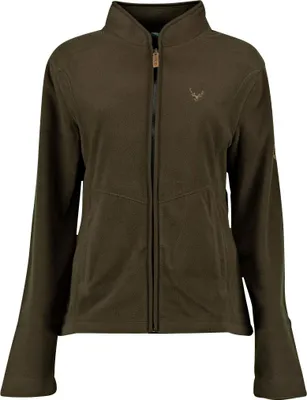 Produktbild von OS Trachten Kroios Fleecejacke 1/1 Arm Damen (Khaki/Schlamm) Größe 44