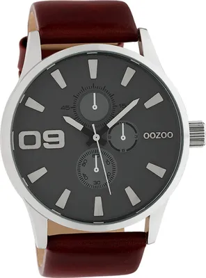 Immagine prodotto di Oozoo orologio in pelle da uomo/donna analogico al quarzo bracciale marrone scuro Timepieces D2UOC10348