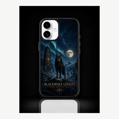 Zdjęcie produktu dla Etui na iPhone 16, pokrowiec ochronny na telefon z motywem wilka – LUNØIR ©