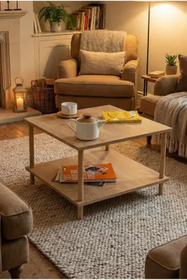 Obrázok produktu pre Skye Decor, kvalitný konferenčný stolík (3 časti) v prevedení Sapphire Oak, 100% melamín | 1001