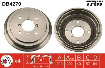 Obrázek produktu pro Suzuki Zadní Brzdový Buben 1,0-1,6 89-05