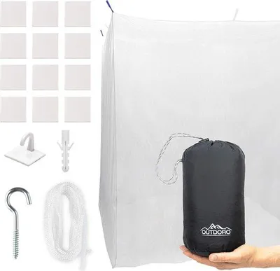 Produktbild von Mückennetz Extra Groß - Für Doppel- und Einzelbett, Ideal für Zuhause und auf Reisen