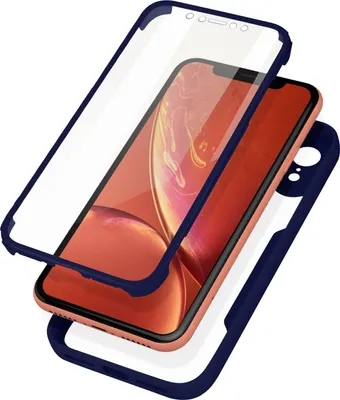 Produktbild von Avizar, Stoßfeste Schutzhülle mit Silikonumrandung für Apple iPhone XR, Blau