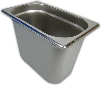 Produktbild von AcMax GN 1/4 Gastronormbehälter GN-Behälter Edelstahl 5,5 Liter Tiefe 200mm Gastronorm