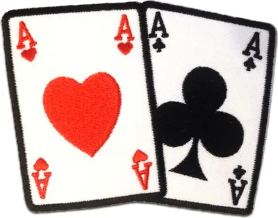 Produktbild von Poker Asse Karte Biker - Aufnäher, Bügelbild, Aufbügler, Applikationen, Patches, Flicken, Zum Aufbügeln, Größe: 10.5 x 7.5 cm