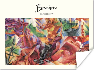 Produktbild von MuchoWow® Poster Alte Meister - Abstrakt - Boccioni 120x90 cm - Wandbild