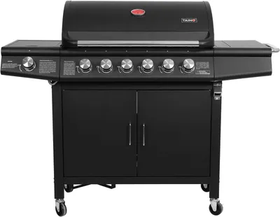 Obrázek produktu pro Plynový gril - Gril - Venkovní kuchyň - Vozík na gril - Vozík - 6 nerezových hořáků