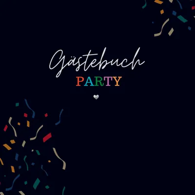 Produktbild von Gästebuch Party- Gästebuch Blanko
