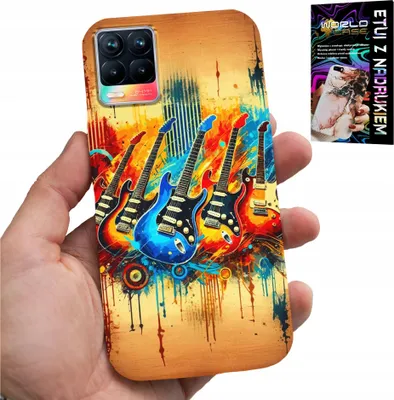 Obrázok produktu pre Puzdro pre telefón Realme 8 / 8 Pro - Motív: Elektrická gitara, rock and roll, metal