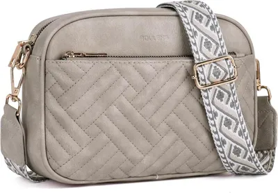 Produktbild von Damen Gesteppte Umhängetasche Kunstleder Crossbody Bag Verstellbarer Gurt