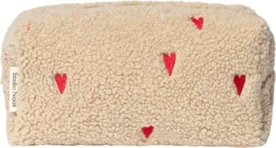 Produktbild von Studio Noos Teddy Hearts Etui - Ecru | Wickeletui