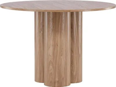 Obrázok produktu pre FURNLUX Jedálenský stôl Olivia dub tmavý 110 cm / Hauptfarbe: Braun / Abmessungen: 110 x 110 x 75 cm