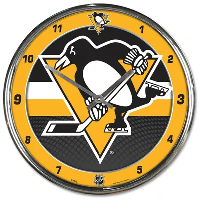Produktbild von NHL Pittsburgh Penguins Wanduhr Chrome Eishockey