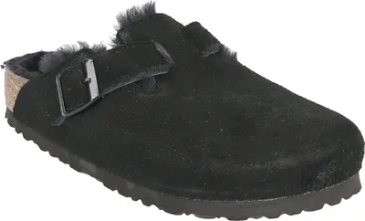 Produktbild von Birkenstock Hausschuhe Boston, Rauleder, Schwarz