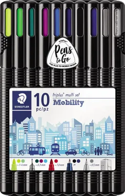 Zdjęcie produktu dla STAEDTLER® 34 SB10MS Zestaw wielofunkcyjny triplus Mobility 10 ST