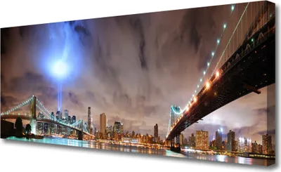 Produktbild von Tulup Leinwand-Bilder 125x50 Wandbild Canvas Kunstdruck Brücke Architektur