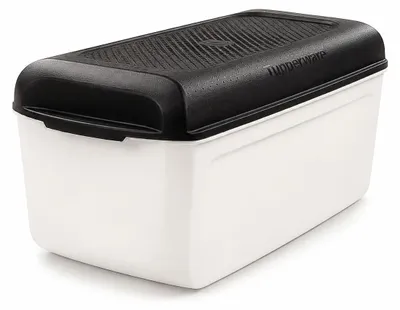 Produktbild von TUPPERWARE BrotMax Junior 2 weiß schwarz A 201 Brotkasten Brot Max Brotprofi