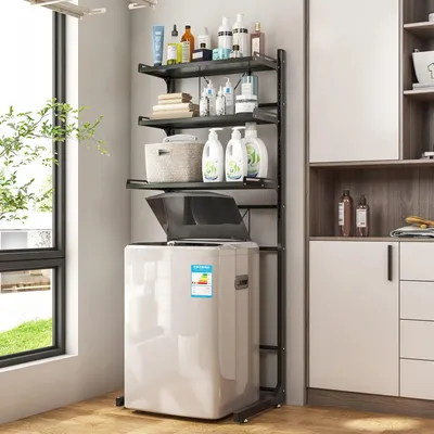Produktbild von Verstellbarer Organizer für über der Toilette mit 3 Regalen