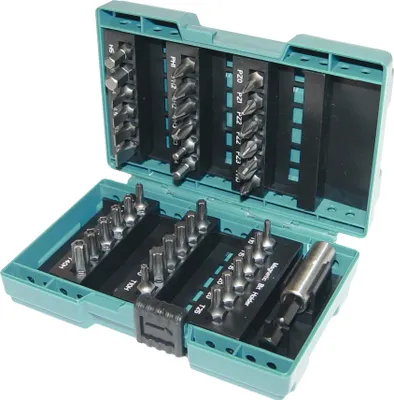 Produktbild von Makita - Sada šroubováků - 37 kusů - torx, phillips, pozidriv, šestihran, drážka, Torx - délka: 25 mm