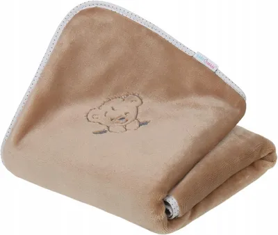 Produktbild von Babymam Babydecke Plüsch 75x100 cm gestickt weich