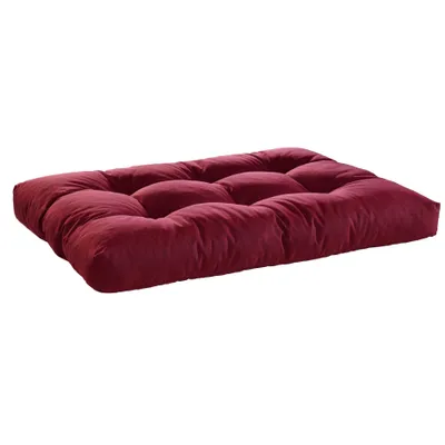 Produktbild von Bodyprotect - Palettenkissen, Sitzkissen, 120 x 80 cm, 12 cm dick, Indoor & Outdoor, hochwertiger Möbelstoff, dunkelrot