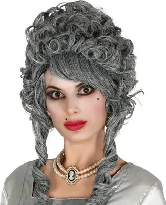 Produktbild von Marquise Perücke Barock Dame Grau Graue Haare
