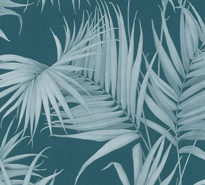 Produktbild von Michalsky Living Palmentapete Dream Again tropische Tapete Vliestapete blau grün 10,05 m x 0,53 m