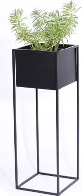 Produktbild von Blumenständer, Blumenhocker, Blumentopfständer Modern Pflanzenstand Pflanzenständer Pflanzenhocker, im Loft-stil, Stahl pulverbeschichtet, 100 cm