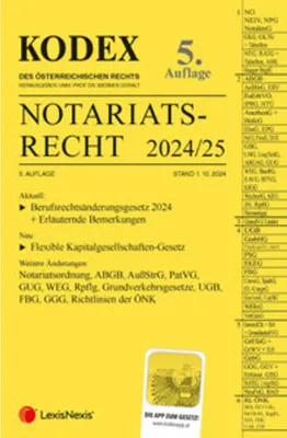 Produktbild von KODEX Notariatsrecht 2024/25 - inkl. App