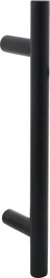 Produktbild von Intersteel Stoßgriff T-Modell Ø 20 mm – 300 mm Edelstahl/Schwarz matt