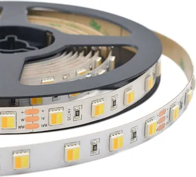 Produktbild von V-TAC VT-2835 24V led streifen strip SMD2835 5M 24W/M 120LED/M Hohe Lumen 120LM/W Farbwechsel 3IN1 Wasserdicht IP65 - SKU 2898