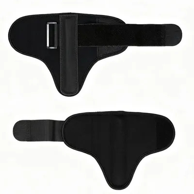 Productafbeelding van INF Golf polstrainer voor swing- en puttcorrectie - polscharnier stabilisator van kunststof en leer, compact 27cm x 18.5cm