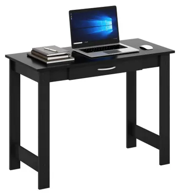 Computerschreibtisch, schwarz, 99,57 x 73,66 x 44,45 cm