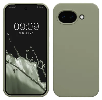 Produktbild von kwmobile Handyhülle für Google Pixel 10a Hülle - Case Silikon - Kabelloses Laden - Schutzhülle Cover in Graugrün