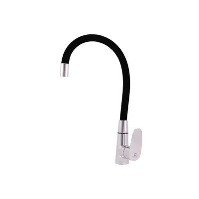 Obrázek produktu pro RAV Slezák AMUR Dřezová baterie s flexibilním ramínkem Barva: chrom/černá, Připojení: 3/8''