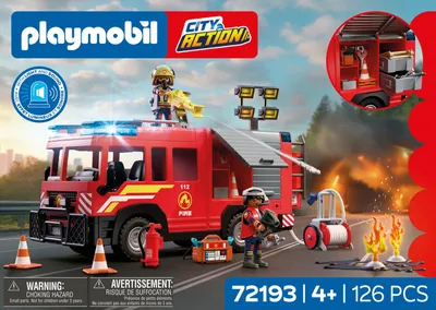 Obrázek produktu pro PLAYMOBIL, hasičské vozidlo s příslušenstvím