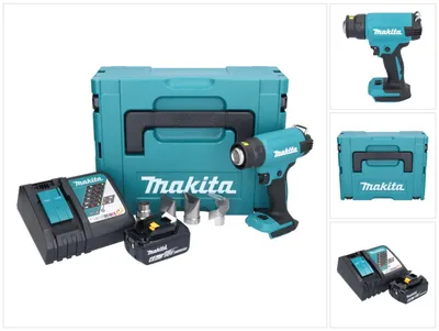 Productafbeelding van Makita DHG 181 RG1J accu-heteluchtpistool 18 V 150 - 550 °C + 1x accu 6,0 Ah + oplader + Makpac