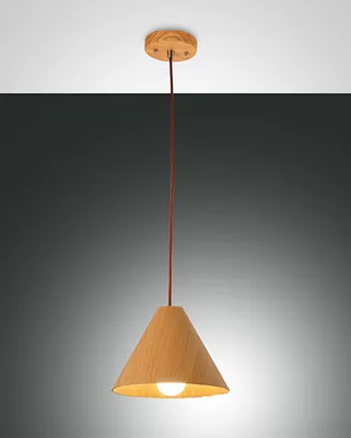Produktbild von Fabas Luce Pendelleuchte Esino E27 Ø250mm Eichenholz