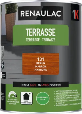 Produktbild von RENAULAC Terrassenfarbe dunkelbraun 2,5 l