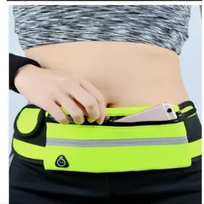 Produktbild von CHPN – Lauf-Hüfttasche – Verstellbare Beuteltasche – Neongelb – Für Sport und Laufen – Ideal für unterwegs – Hüfttasche – Festival-Tasche