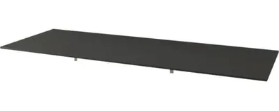 Produktbild von Jungborn Waschtischplatte SEIMILA 121 x 46 cm Schwarz Uni ohne Ausschnitt