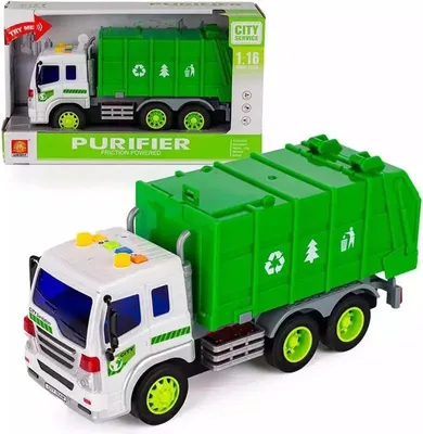 Obrázok produktu pre Svetelné a zvukové smetiarske auto 1:16
