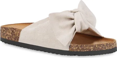 Produktbild von Mytrendshoe Damen Sandalen Pantoletten Sommer Schlappen Hausschuhe 833538, Farbe: Creme, Größe: 41