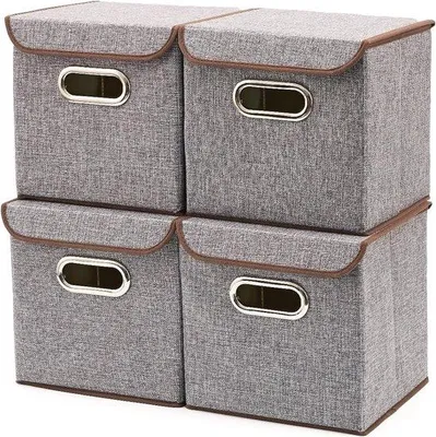 Immagine prodotto di Set di 4 contenitori pieghevoli, cubi da 25 cm