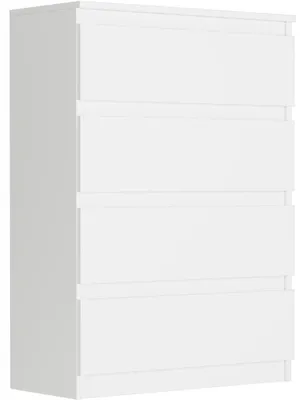 Obrázek produktu pro Komoda 70 cm 4 zásuvky skříňka FRAMIRE R-4 bílá