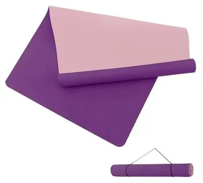 Immagine prodotto di Tappetino per yoga - Tappetino da allenamento in TPE - 190 x 100 cm - Spessore 6 mm - Adatto per yoga, pilates e fitness - Colore prugna