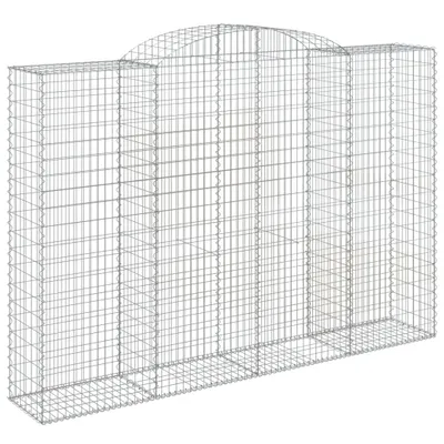 Produktbild von Gabione mit Hochbogen 300x50x200/220 cm Verzinktes Eisen