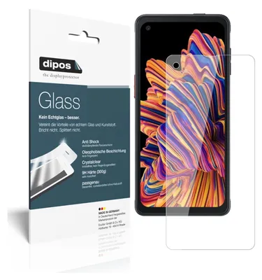 Zdjęcie produktu dla 2x folia ochronna do Samsung Galaxy XCover Pro - folia antywstrząsowa 9H dipos Glass szkło plastikowe